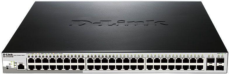 Коммутатор D-Link DGS-1210-52P/ME DGS-1210-52P/ME/B1A 48x1Гбит/с 4SFP 24PoE 193W управляемый