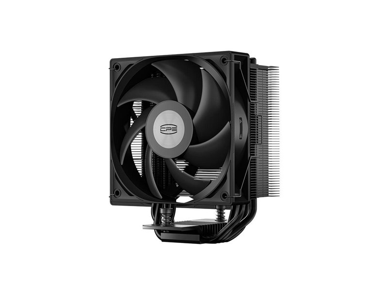 Кулер для процессора/ CPU Cooler PCCooler RT400 BK (235W, 4-pin PWM, 148mm, Al/Cu, 4x6mm, 1x120mm, 73.32CFM, 34.9dBA, 2200RPM, S: 115X/1200/1700/1851 , AMD AM4/AM5, black)