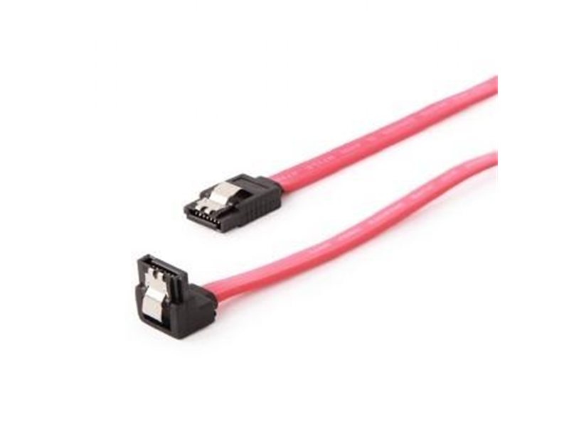 Cablexpert Кабель интерфейсный SATA, 80см, угловой разъем, 7pin/7pin, защелка (CC-SATAM-DATA90-0.8M)
