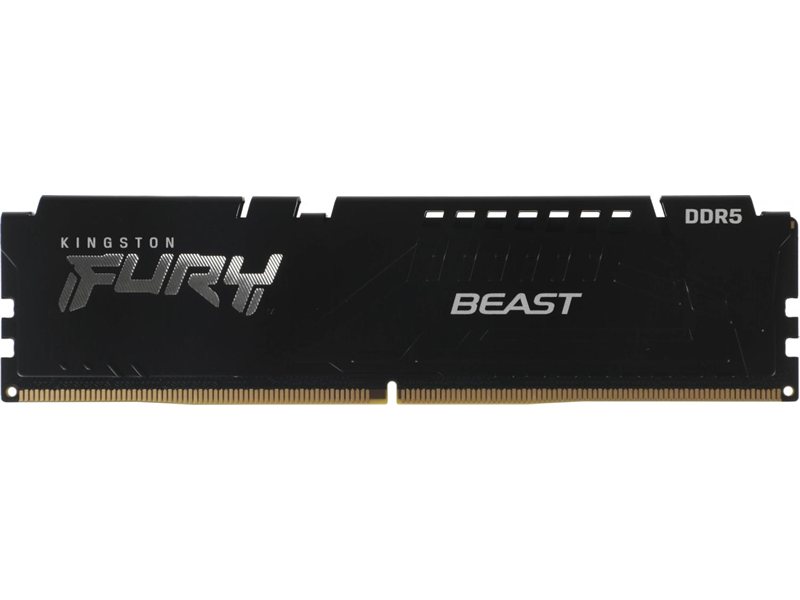 Память DDR5 16GB 5600MHz Kingston KF556C36BBE-16 Fury Beast Black Expo RTL Gaming PC5-44800 CL36 DIMM UDIMM 288-pin 1.25В kit single rank с радиатором Ret