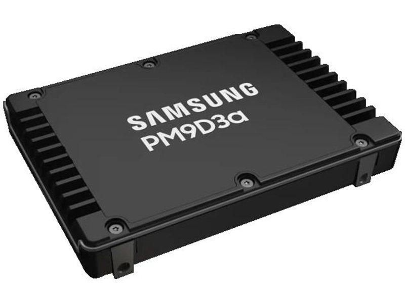 Твердотельный накопитель Samsung Enterprise SSD, 2.5(SFF/U.2) 15mm, PM9D3a, 7680GB (7.68TB), PCIe5.0 1x4 NVMe 2.0, R12000/W6200WMb/s IOPS(R4K) 2000K/300K, MTBF 2.5M, 1DWPD/5Y TBW 14016TB, OEM, (replace MZQL27T6HBLA-00A07)