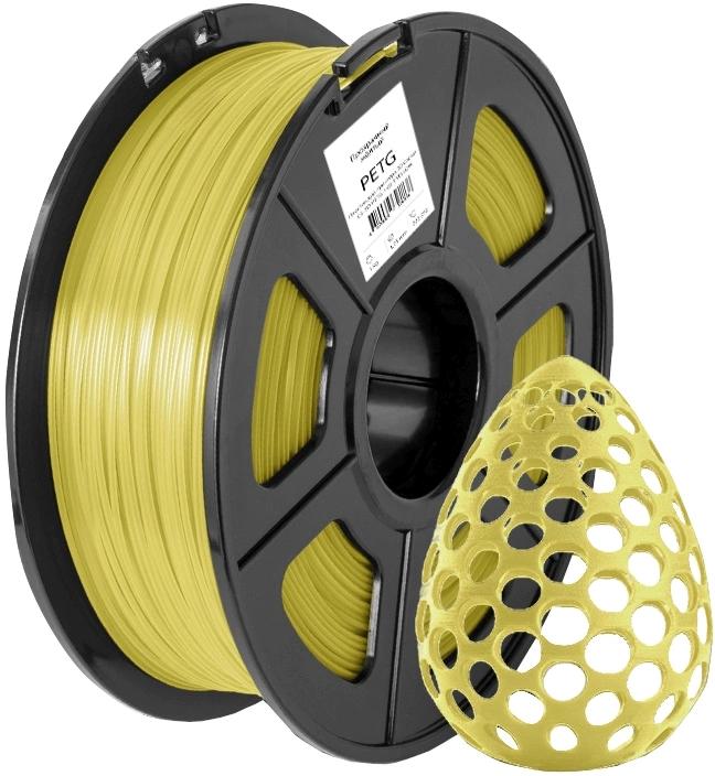 Пластик для принтера 3D Cactus CS-3D-PETG-1KG-T-YELLOW PETG d1.75мм 1кг L316м 1цв.