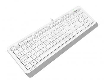 Клавиатура A4Tech FK10 белый/серый USB (FK10 WHITE) кабель 1.5м