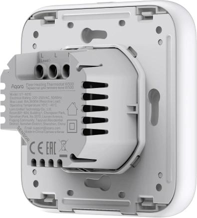 Умный терморегулятор для теплого пола Aqara W500 белый (UT-A01D)