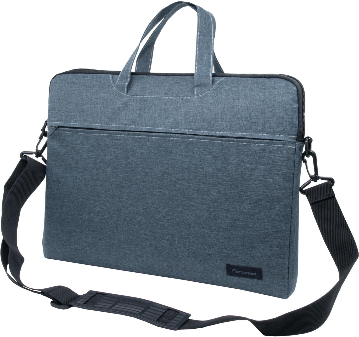 Сумка для ноутбука 15.6" Portcase KCB-165 Grey серый нейлон/полиэстер