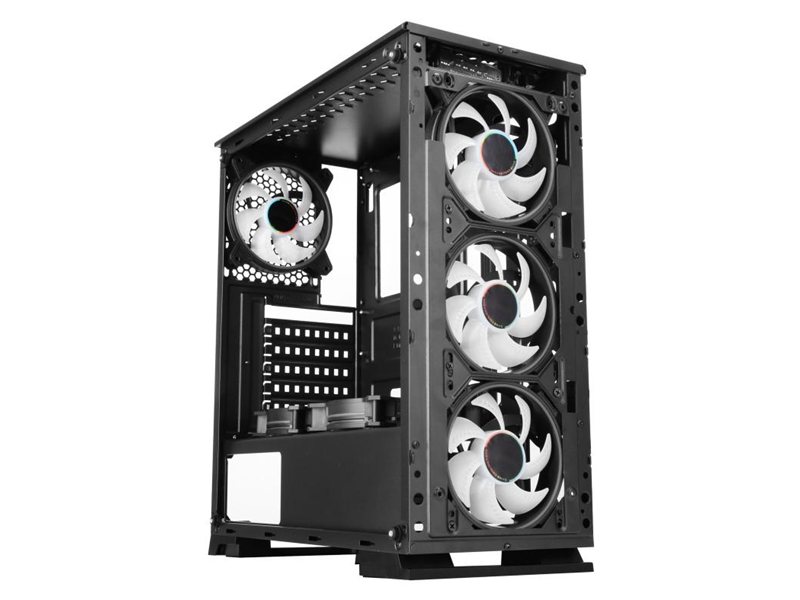 Корпус Formula F-3402 черный без БП ATX 5x120mm 2x140mm 2xUSB2.0 1xUSB3.0 audio bott PSU
