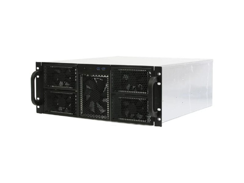 Procase RE411-D0H17-FE-65 Корпус 4U server case,0x5.25+17HDD,черный,без блока питания,глубина 650мм,MB EATX 12"x13", панель вентиляторов 3х120