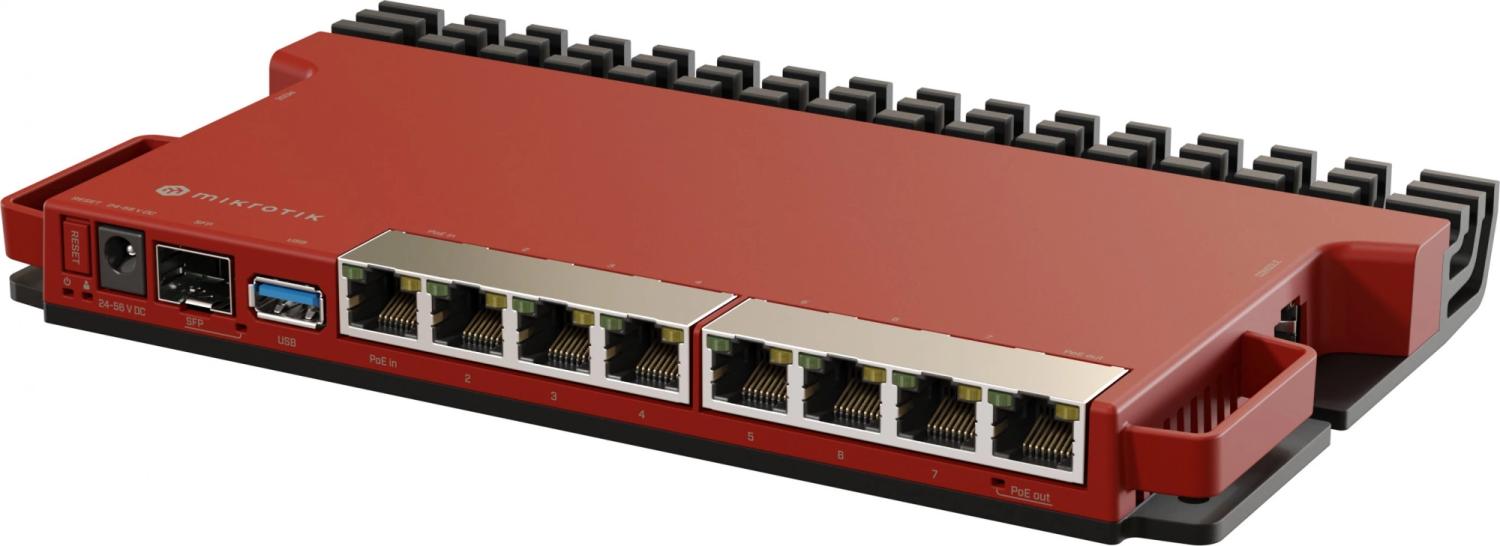 Маршрутизатор MikroTik L009UiGS-RM 10/100/1000BASE-T красный