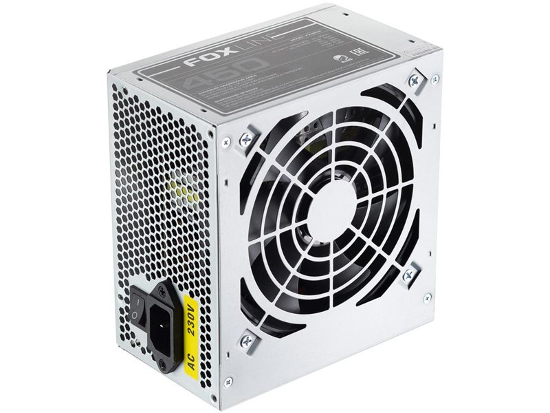 Блок питания 450Вт/ Power Supply Foxline, 450W, ATX, NOPFC, 120FAN
