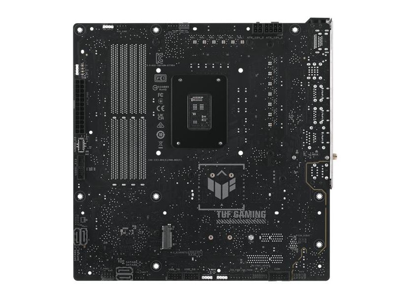Материнская плата ASUS TUF GAMING B760M-BTF WIFI D4, LGA1700, B760, 4*DDR4, 4*SATA, 3*M.2, 4*USB 3.2, 3*USB 2.0, Type-C, 2*PCIx16, 1*PCIx1, DP+HDMI, mATX; 90MB1E50-M0EAY0