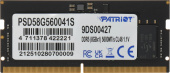Память DDR5 8GB 5600MHz Patriot PSD58G560041S Signature Line RTL PC5-44800 CL46 SO-DIMM 262-pin 1.1В single rank Ret