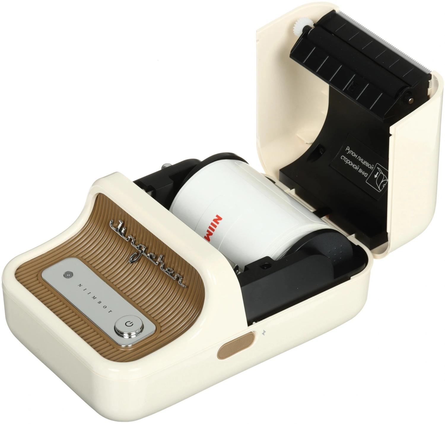 Термопринтер Niimbot B21S (1746728) 203dpi 60мм/с/USB/BT для печ.этик. белый