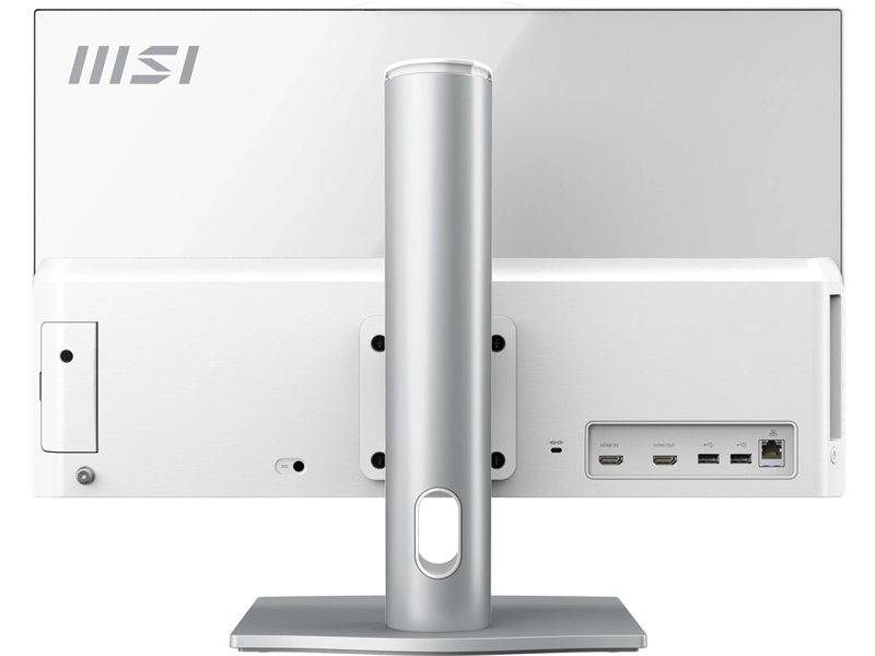 Моноблок MSI Modern AM242P 1M-1024XRU 23.8" Full HD Core 5 120U (1.4) 8Gb SSD512Gb Graphics без ОС GbitEth WiFi BT 120W клавиатура мышь Cam белый 1920x1080