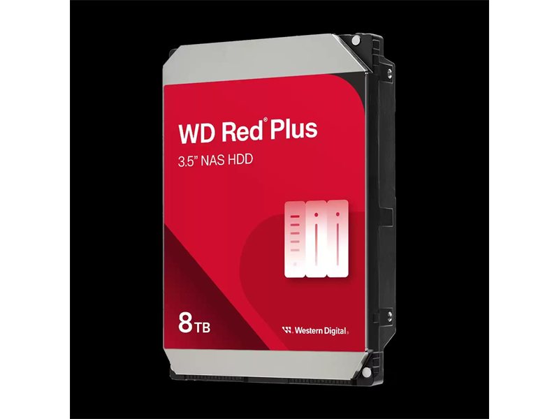 Жесткий диск/ HDD WD SATA3 8TB Red Plus 5640RPM 256MB 1 year warranty