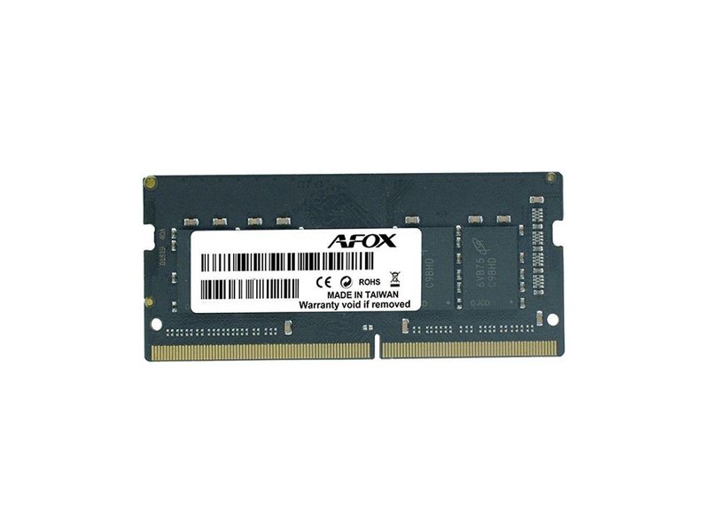 Модуль памяти Afox 16GB DDR4 3200Mhz SO-DIMM Single Channel Package (1x16GB) PC4-25600, 260- Pin, Non-ECC, Un-Buffered, CL 22-22-22-52, 1.2V