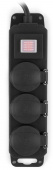 Сетевой фильтр Buro 300MDP-5-B 5м (3 розетки) черный (коробка)