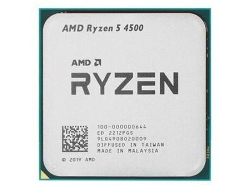 Центральный Процессор AMD RYZEN 5 4500 OEM (Renoir, 7nm, C6/T12, Base 3,60GHz, Turbo 4,10GHz, Without Graphics, L3 8Mb, TDP 65W, SAM4)