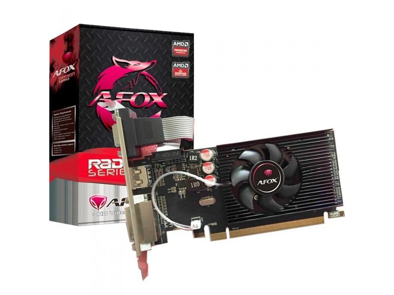 Видеокарта Afox R5 230 2GB GDDR3 64bit DVI HDMI 1FAN LP RTL