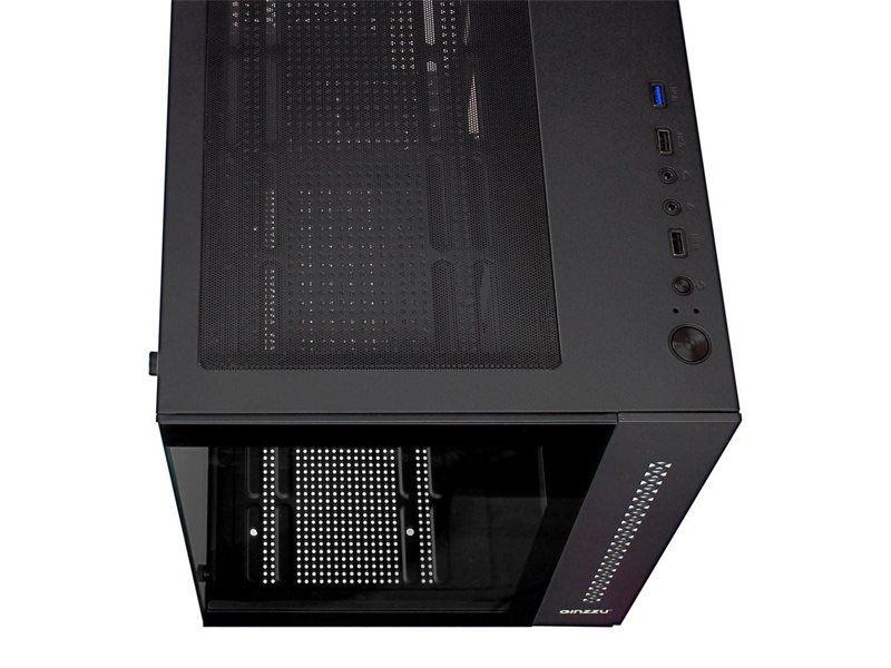 Ginzzu V320 RGB подсветка, закаленное стекло 1*USB 3.0,1*USB 2.0, AU mATX