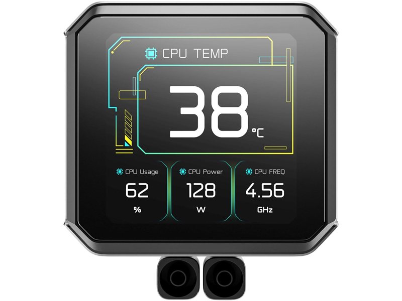 Система водяного охлаждения Deepcool Spartacus 360 ARGB Soc-AM5/AM4/1200/1700/1851 черный 4-pin 32.23dB Al LCD 320W 2073gr Ret (R-SPT360-BKDSMP-G-1)