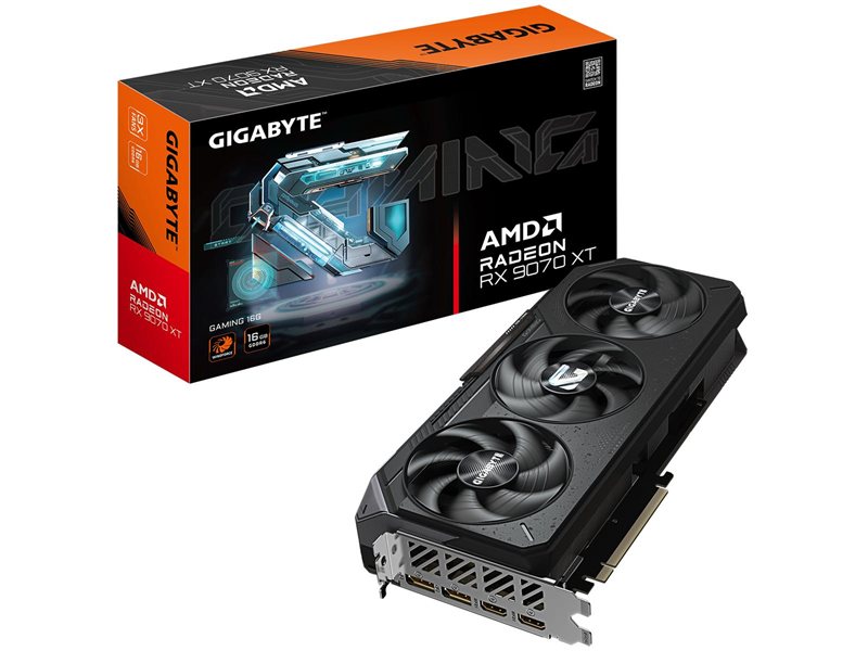 Видеокарта Gigabyte RX9070XT GAMING 16GB 256bit GDDR6 2xDP 2xHDMI 3FAN RTL