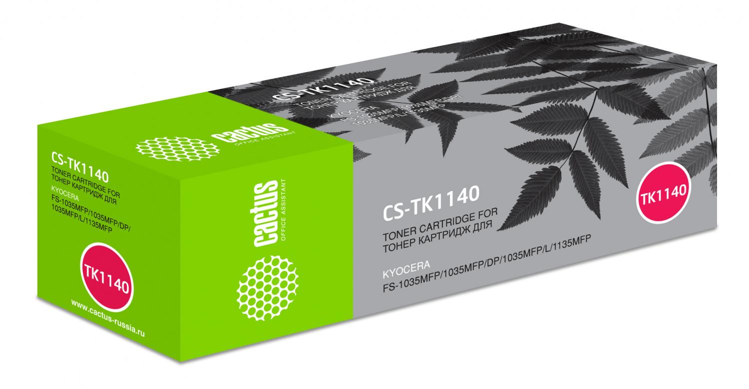 Картридж лазерный Cactus CS-TK1140 TK-1140 черный (7200стр.) для Kyocera FS-1035/1135/M2035/M2535dn