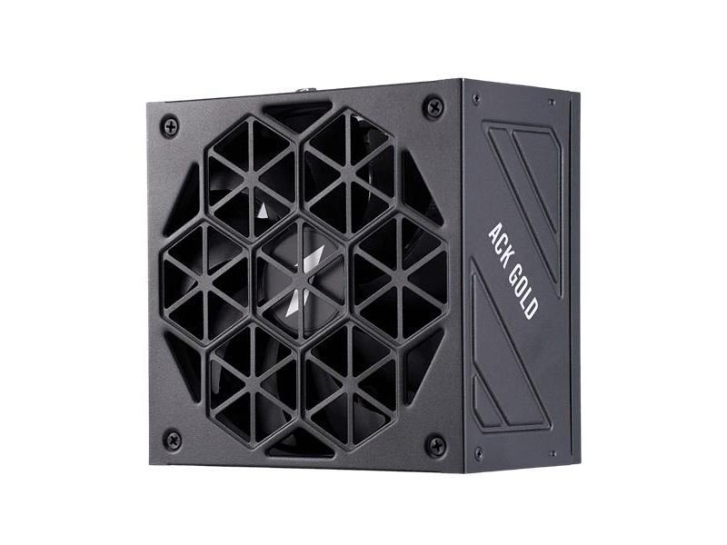 Блок питания 1STPLAYER ACK GOLD 850W Black / ATX 3.1, PCle 5.1, APFC, 80 PLUS Gold, LLC+DC-DC, full Teapo caps, 140mm fan, full modular / HA-850BA2-BK
