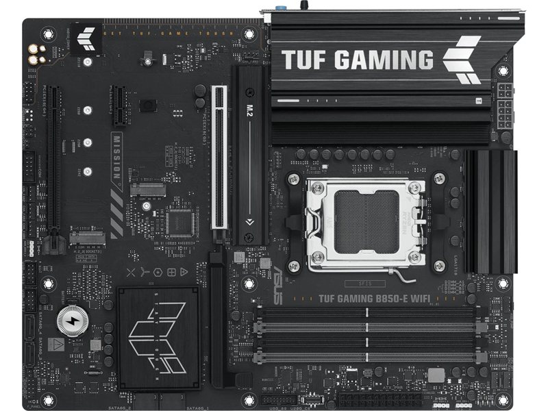 Материнская плата Asus TUF GAMING B850-E WIFI Socket AM5 AMD B850 4xDDR5 ATX AC`97 8ch(7.1) 2.5Gg RAID+HDMI+DP