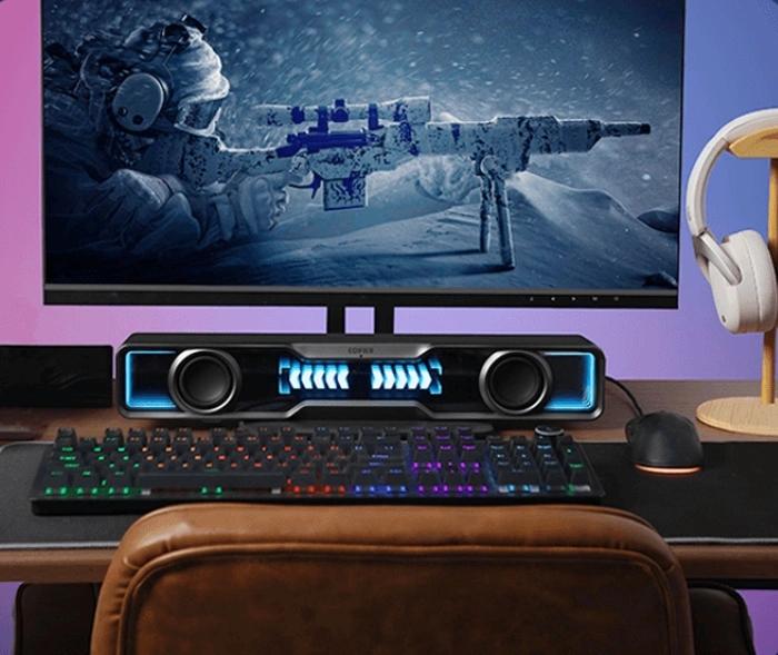 Колонки Edifier QS30 2.0 черный 5Вт BT