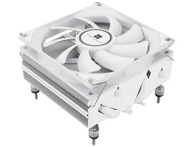 Кулер для процессора/ CPU Cooler Thermalright AXP-90 X53 White (4-pin PWM, 38mm, Ni/Cu, 4x6mm, 1x92mm, 42.58CFM, 22.4dBA, 2700RPM, S: 1851/1700/1200/115X, AM5/AM4, white)
