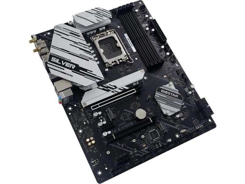 Материнская плата Biostar B760A-Silver Soc-1700 Intel B760 4xDDR5 ATX AC`97 8ch(7.1) 2.5Gg RAID+VGA+HDMI+DP