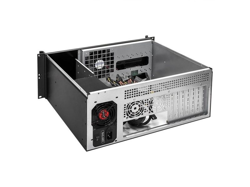 Exegate EX292641RUS Серверный корпус ExeGate Pro 4U390-05 <RM 19", высота 4U, глубина 390, БП 500ADS, USB>
