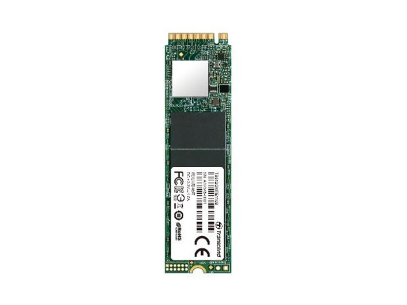 Твердотельный диск 128GB Transcend MTE110S, 3D TLC NAND, M.2 2280,PCIe Gen3x4, DRAM-less