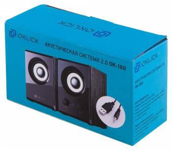 Колонки Оклик OK-160 2.0 черный 6Вт