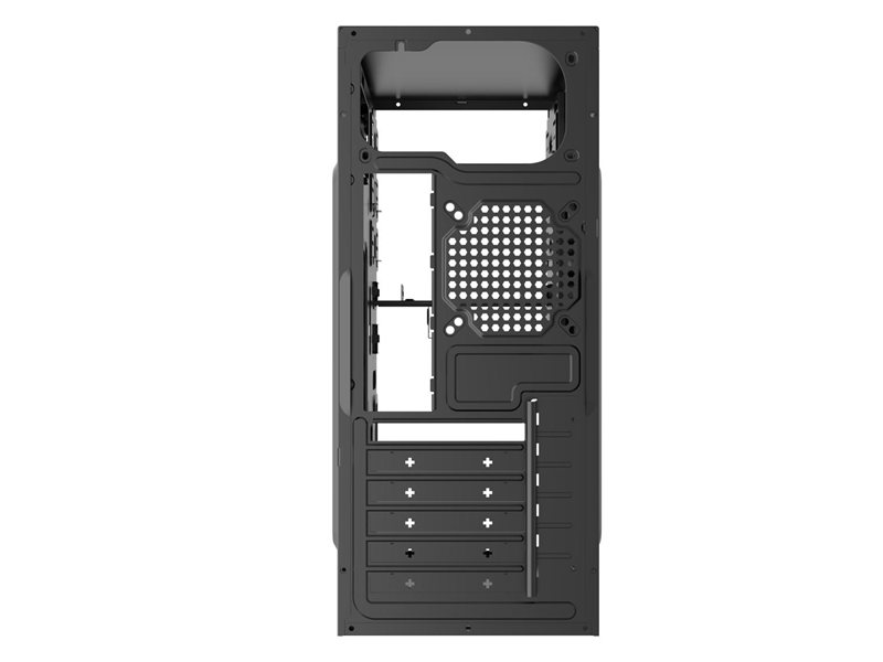 Корпус без блока питания/ Case Forza ATX, 1xUSB2.0+1xUSB3.0, Black, w/o FAN, w/o PSU