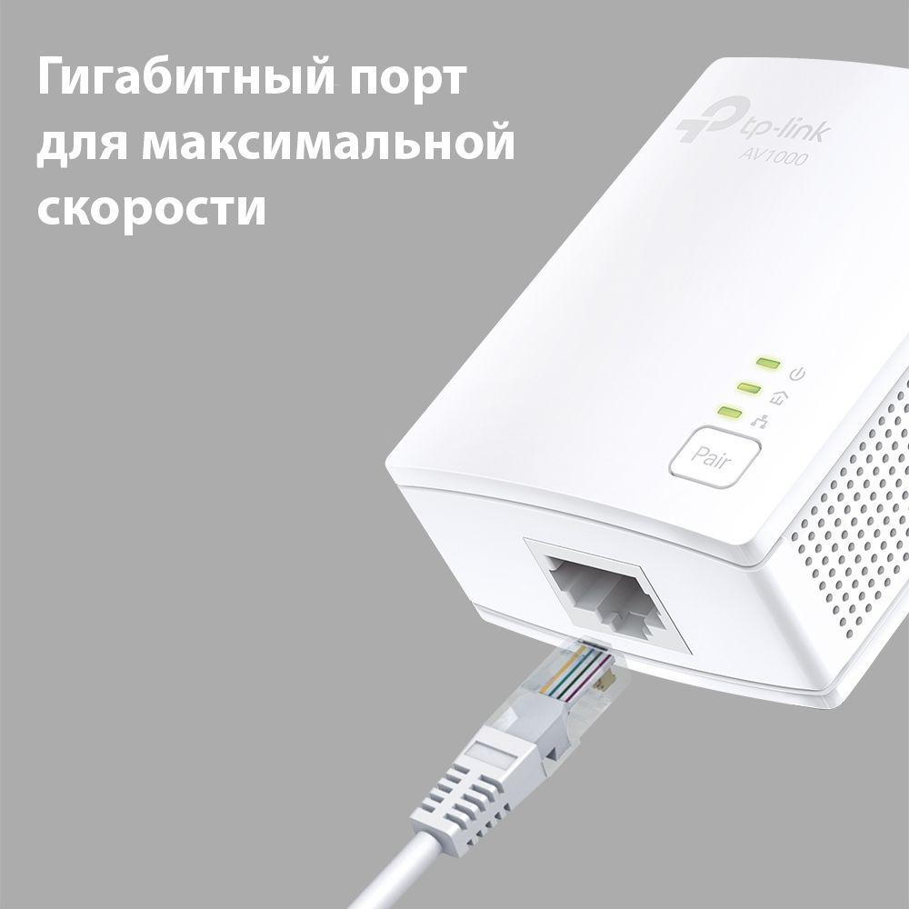 Сетевой адаптер HomePlug AV TP-Link TL-PA7017 KIT AV1000 Gigabit Ethernet (упак.:2шт)