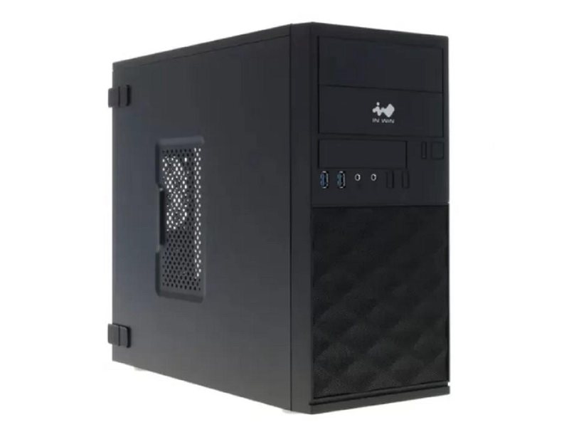 MiniTower INWIN EFS052BL  PM-600ATX   U3*2 +A(HD)+ front fan holder+ Screwless [6195504]