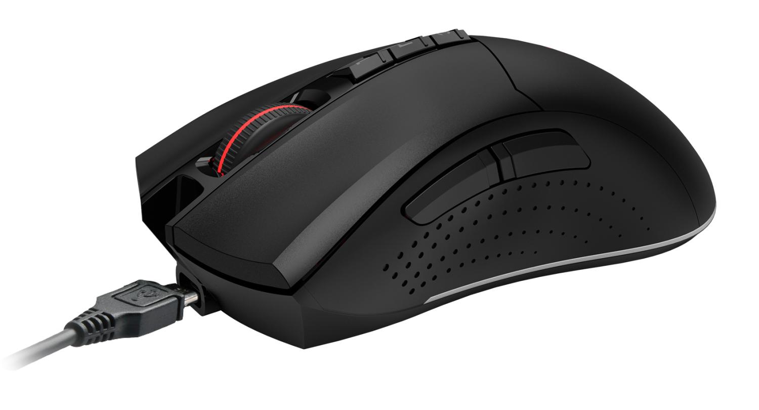 Мышь A4Tech Bloody R90 Plus черный оптическая 5000dpi беспров. USB 7but