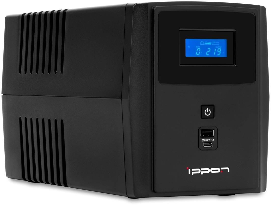 Источник бесперебойного питания Ippon Smart Power Pro II 1600 960Вт 1600ВА черный