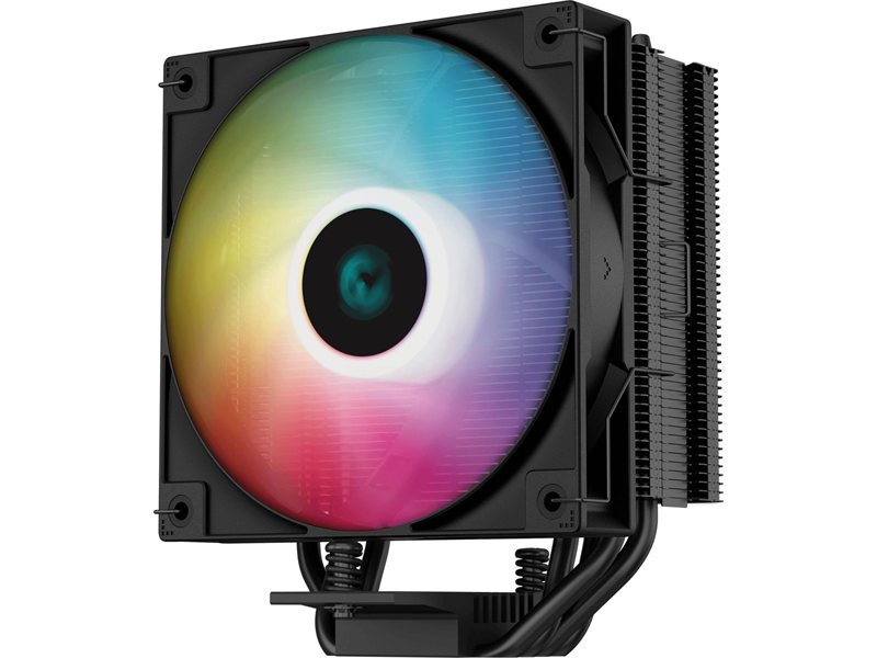 Устройство охлаждения(кулер) Deepcool AG400 Bk ARGB Soc-AM5/AM4/1200/1700/1851 черный/белый 4-pin 31.6dB Al+Cu 220W 614gr Ret (R-AG400-BKANMC-G-2)