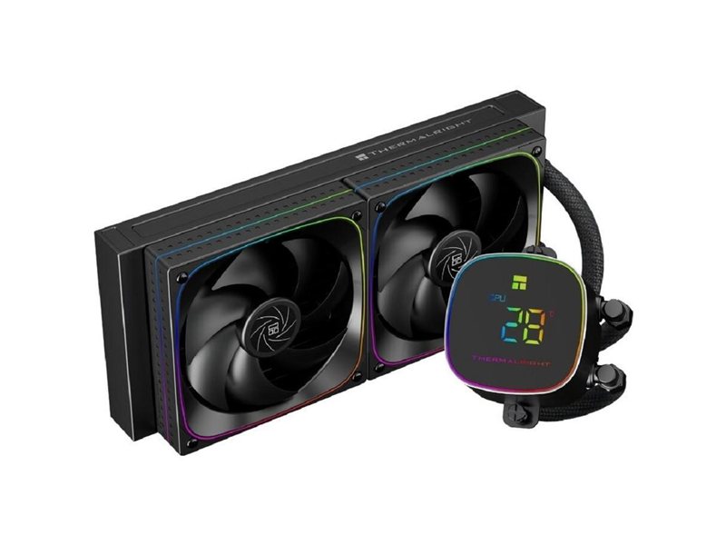 Thermalright Система водяного охлаждения Frozen Horizon 240 Digital Argb Black / 2x120mm ARGB PWM Fans / TRFH240DAB