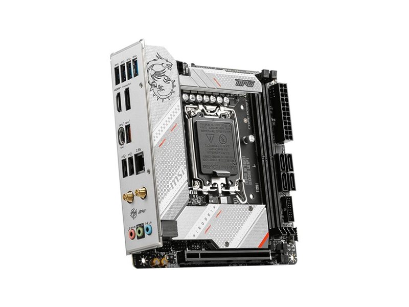 Материнская плата MB MSI INTEL B760 s1700, 2xDDR5(128GB), HDMI 2.1/DP, 1xPCIe 5.0x16, 1xLAN (2.5GbE), Wi-Fi, BT, 4xSATA 6Gb/s, 2xM.2, 1xUSB-C, 5xUSB 3.2, 2xUSB 2.0, mini ITX