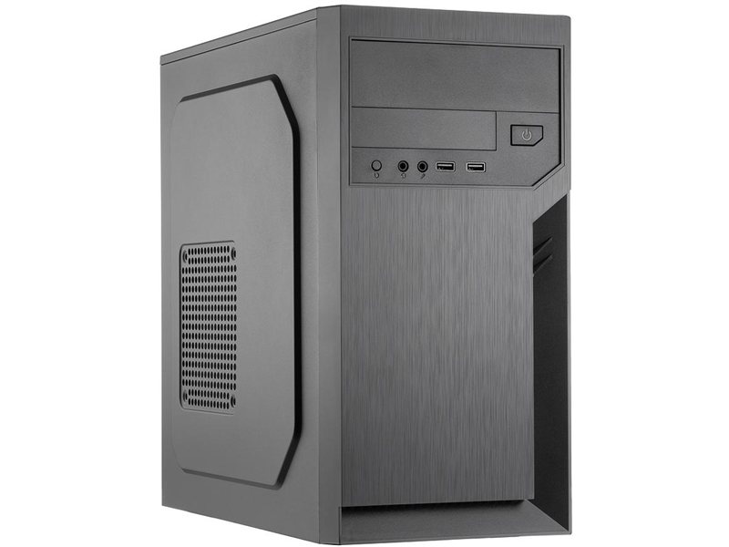Корпус с блоком питания 450Вт./ Case Foxline FL-702, mATX, 1x5.25EXT, 1x3.5EXT, 2x3.5INT, 2xUSB3.0, HDA, w/o FAN, w/450W ATX PSU, w/1.2m EU pwr cord