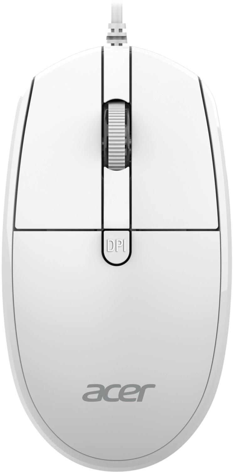 Мышь Acer OMW401 белый оптическая 2000dpi USB 4but (ZL.MCEEE.030)