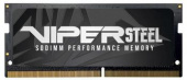 Память DDR4 16GB 2400MHz Patriot PVS416G240C5S Viper Steel RTL PC4-19200 CL15 SO-DIMM 260-pin 1.2В Ret