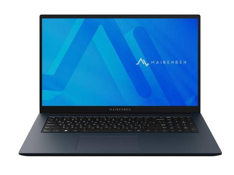 Ноутбук/ Maibenben M17A-R574UM 17.3"(1920x1080 IPS (60Hz))/AMD Ryzen 5 7430U(2.3Ghz)/8192Mb/512PCISSDGb/Int:AMD Radeon/Cam/BT/WiFi/45WHr/war 1y/2.06kg/Blue/Linux + Screen 60Hz, 300nits, 16:9
