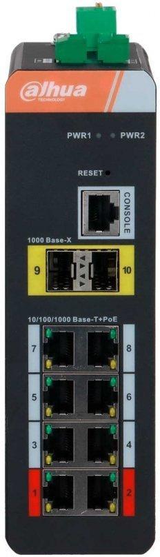 Коммутатор Dahua DH-IS4210-8GT-120 (L2) 8x1Гбит/с 2SFP 8PoE 120W управляемый