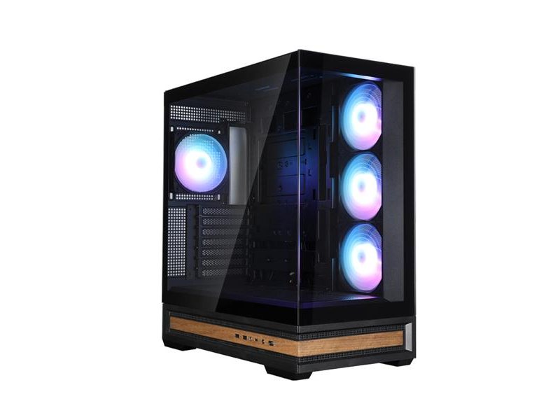 корпус ZALMAN P40 NAMU, ATX, BLACK, WINDOW, WOODEN ELEMENTS, 2xCombo(2.5” or 3.5”), 1xUSB TYPE-C, 2xUSB3.0, SIDE 3x120mm ARGB, REAR 1x120mm ARGB