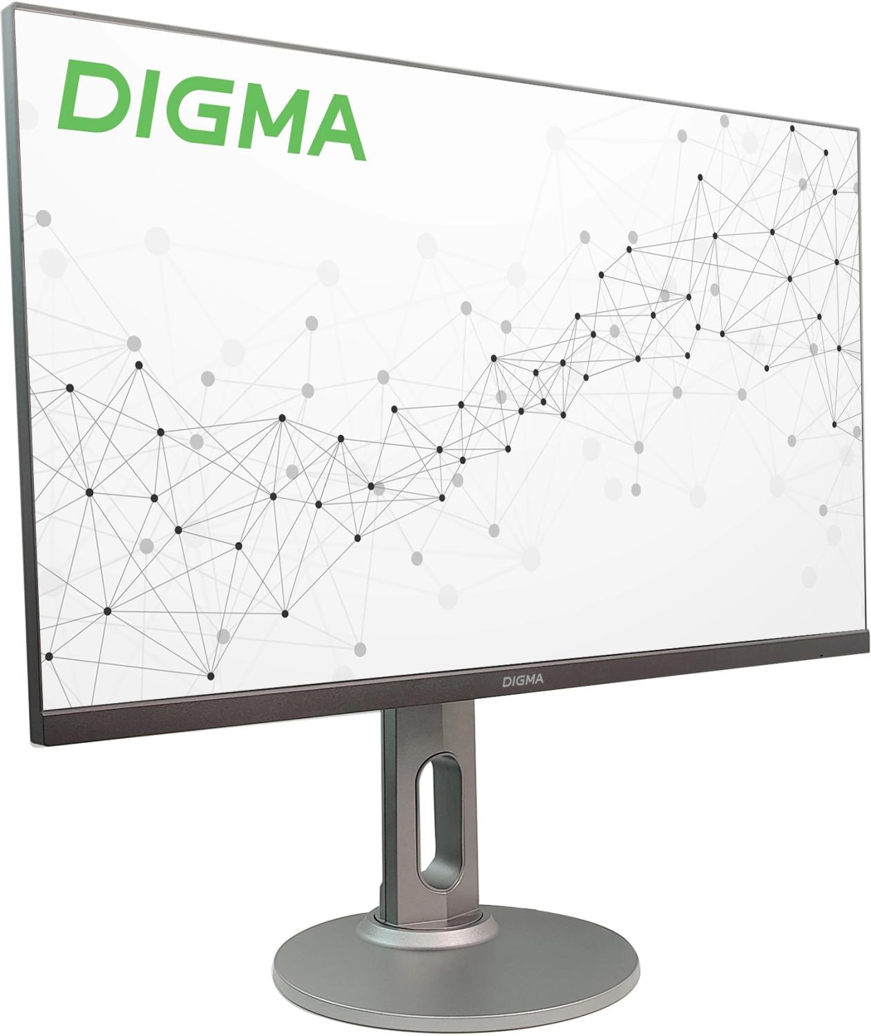 Монитор Digma 27" Progress 27P705Q черный IPS LED 5ms 16:9 HDMI M/M матовая HAS 300cd 178гр/178гр 2560x1440 75Hz FreeSync DP 2K USB 5.6кг