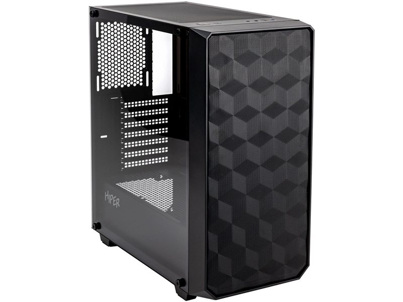 Корпус Hiper BH34-1 черный без БП ATX 5x120mm 2x140mm 2x200mm 1xUSB3.0 audio bott PSU